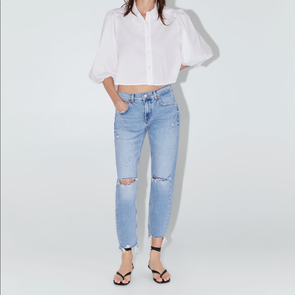 Zara Premium Slim Boyfriend Jean Size 4